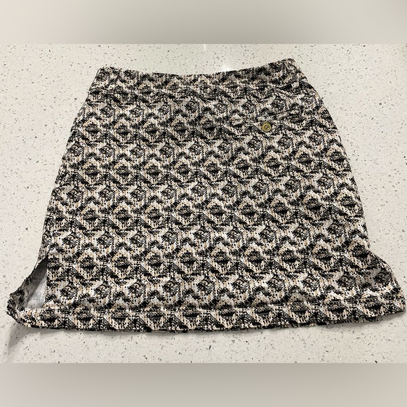 SPORT HALEY Skort Dauphine Skirt Pullon Golf/Tennis Beige/Black/White Womens 4 - Picture 5 of 10